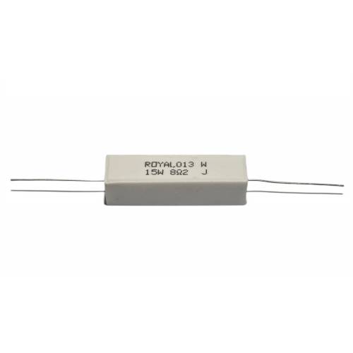 Rezystor drutowy cementowy Royal Ohm AX 15W-8R2